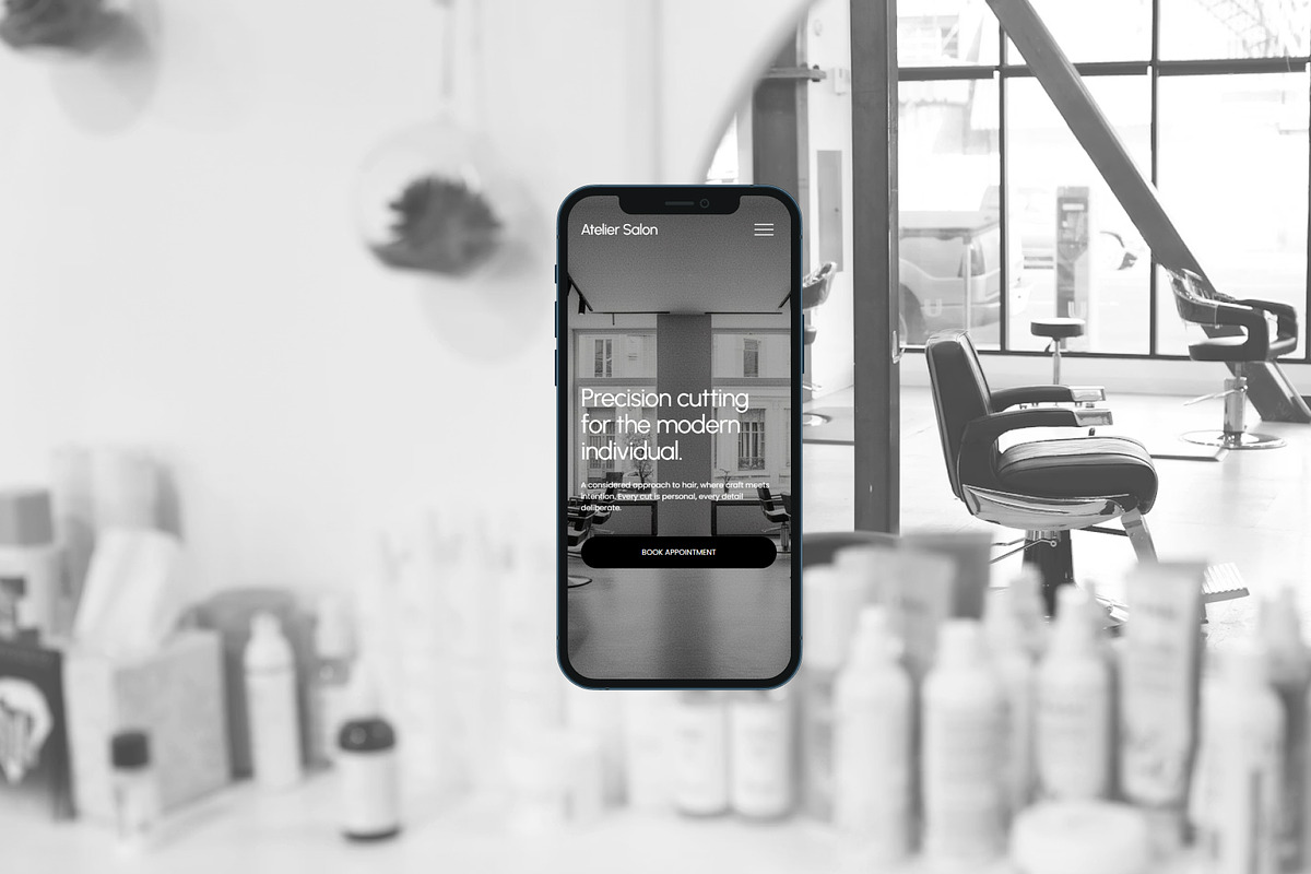 Atelier Salon - Website Template, a Squarespace Template by Gem Media (Photo 2 of 5)