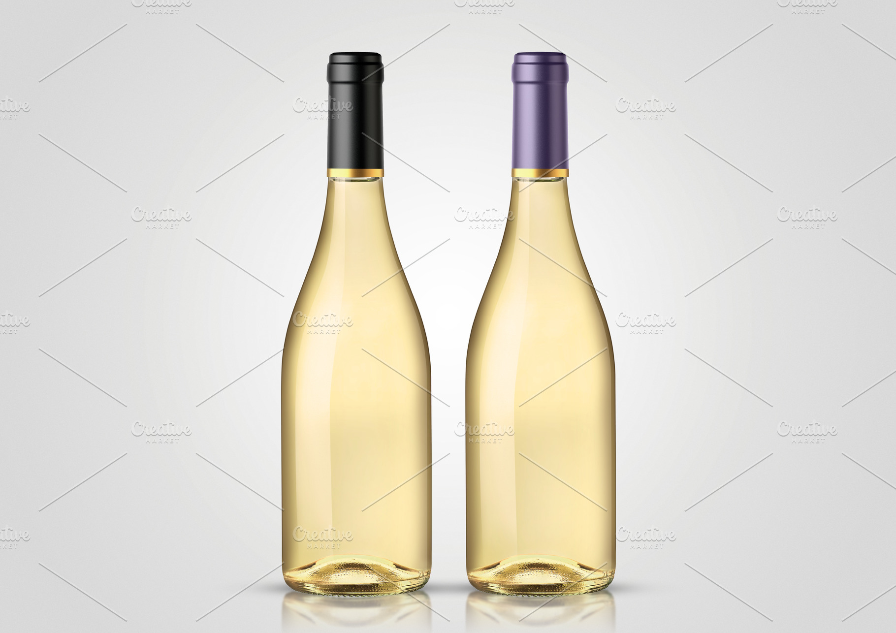 Mockup 2 bottle white wine 2 stock photo containing alcohol and alcoholic, a Food & Drink Photo by Fenea Silviu