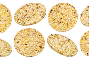 Puffed rice and corn cakes, a Food & Drink Photo by Max Lashcheuski
