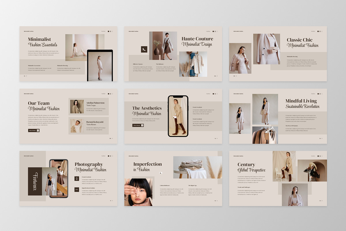 Minimalist Fashion Keynote Template, a Presentation Template by GraphauseProject (Photo 6 of 6)