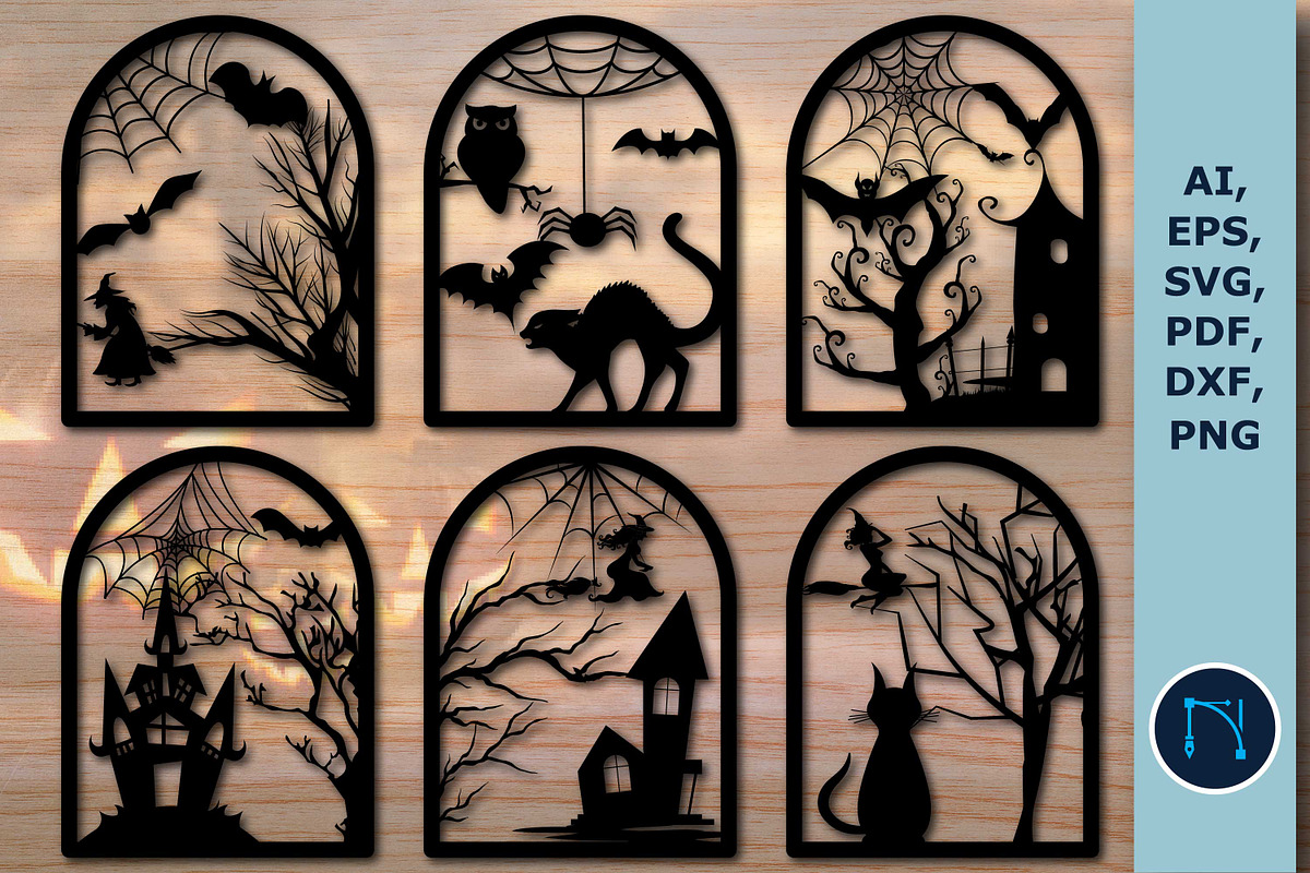 HALLOWEEN SPOOKY Laser Cut Files SVG, a Graphic by NGISED