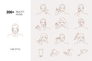 200+ Beauty icons, an Outline Icon by mayrum (Thumbnail 1 of 14)