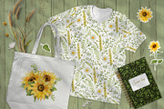 Sunflowers Watercolor Collection, an Illustration by Anna Druzhkova (Thumbnail 16 of 17)