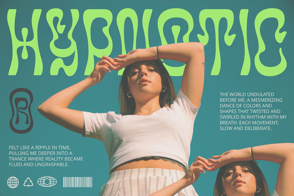 CS Polisade – Psychedelic Font, a Sans Serif Font by Craft Supply Co. (Photo 2 of 8)