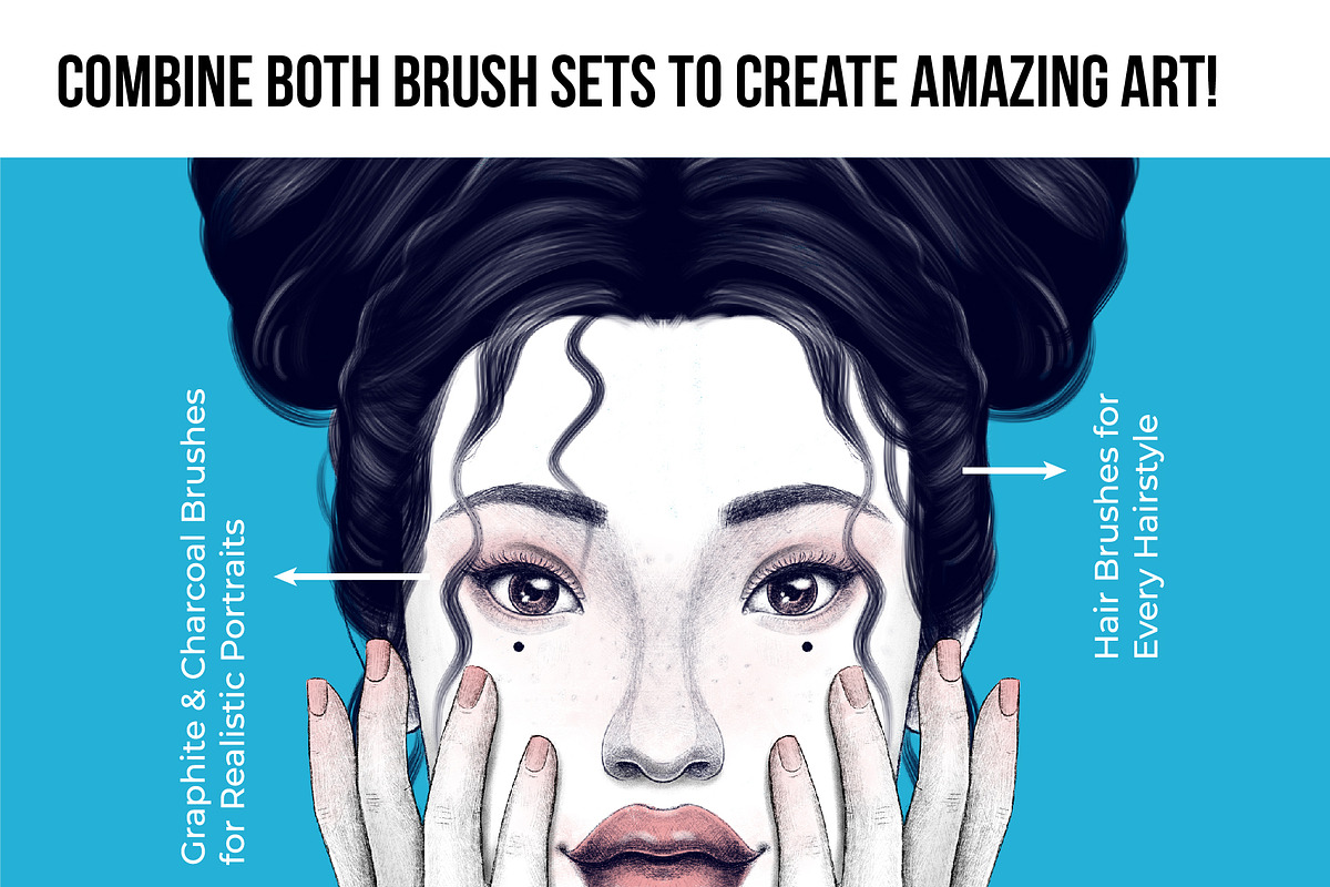 Perfect Portrait Procreate Brushes, a Brush Add-On by Riveros Illustration (Photo 9 of 11)