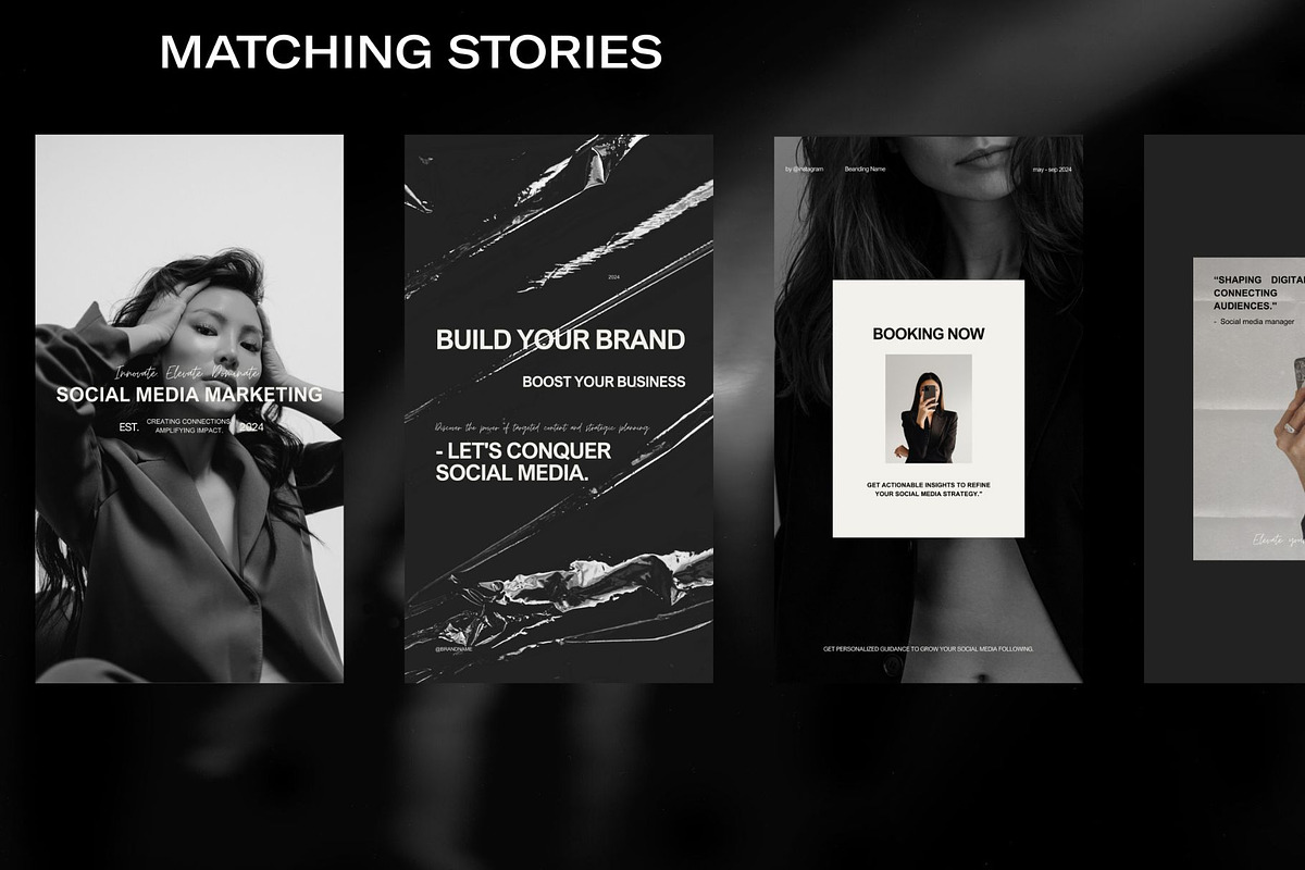 Portrait Instagram Templates Minimal, a Social Media Template by Digital&Chic (Photo 4 of 6)