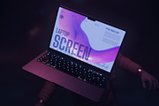 Laptop Screen Mockup, a Wearable Device Mockup by herutage (Thumbnail 4 of 4)