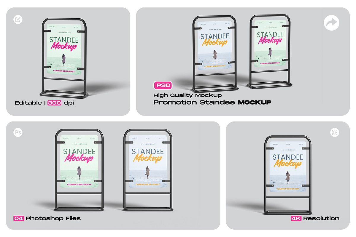 Promotion Standee Mockup, an Advertising Mockup by My Code Std (Photo 1 of 6)