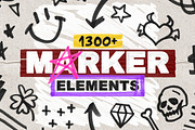 MARKER ELEMENTS, an Object Graphic by BORT GRAPHIC (Thumbnail 1 of 17)