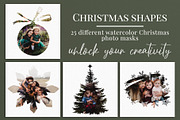 Christmas shapes photo masks, a Layer Style Add-On by BrownLeopard (Thumbnail 1 of 6)