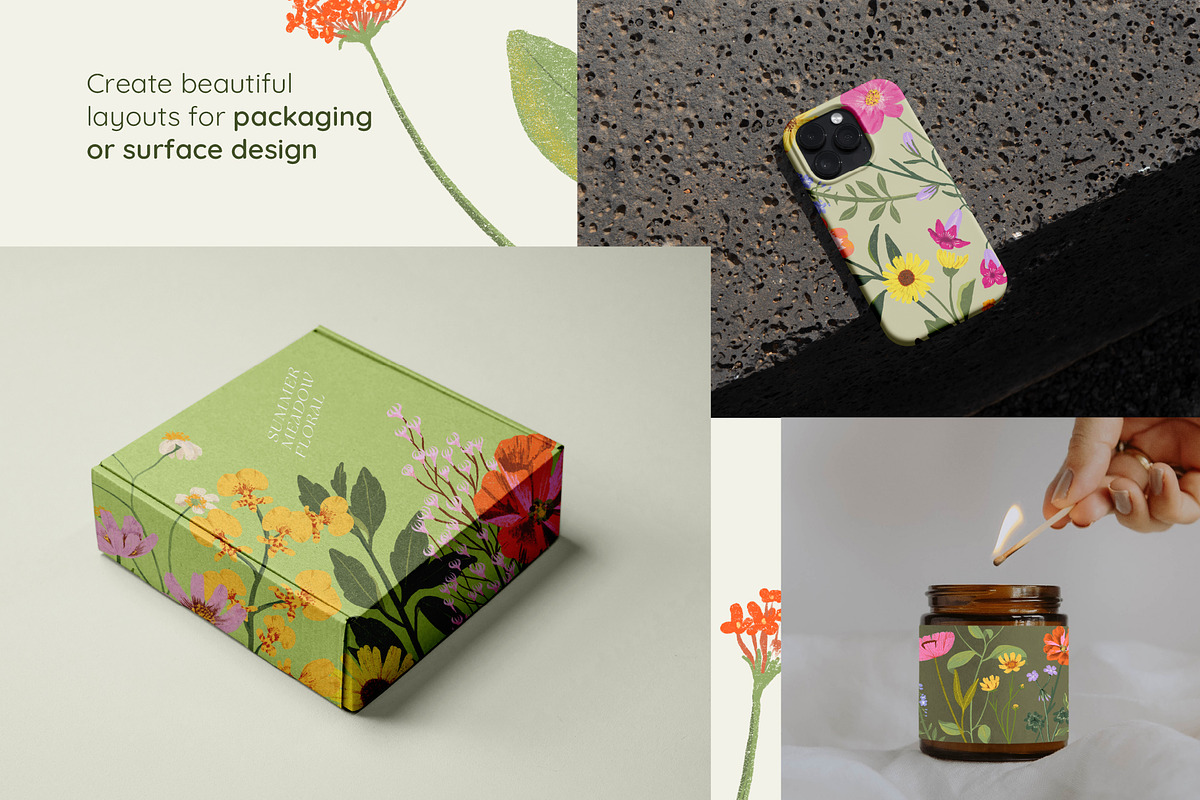 Summer Meadow Wildflower, a Decorative Illustration by Manimanisa (Photo 10 of 12)