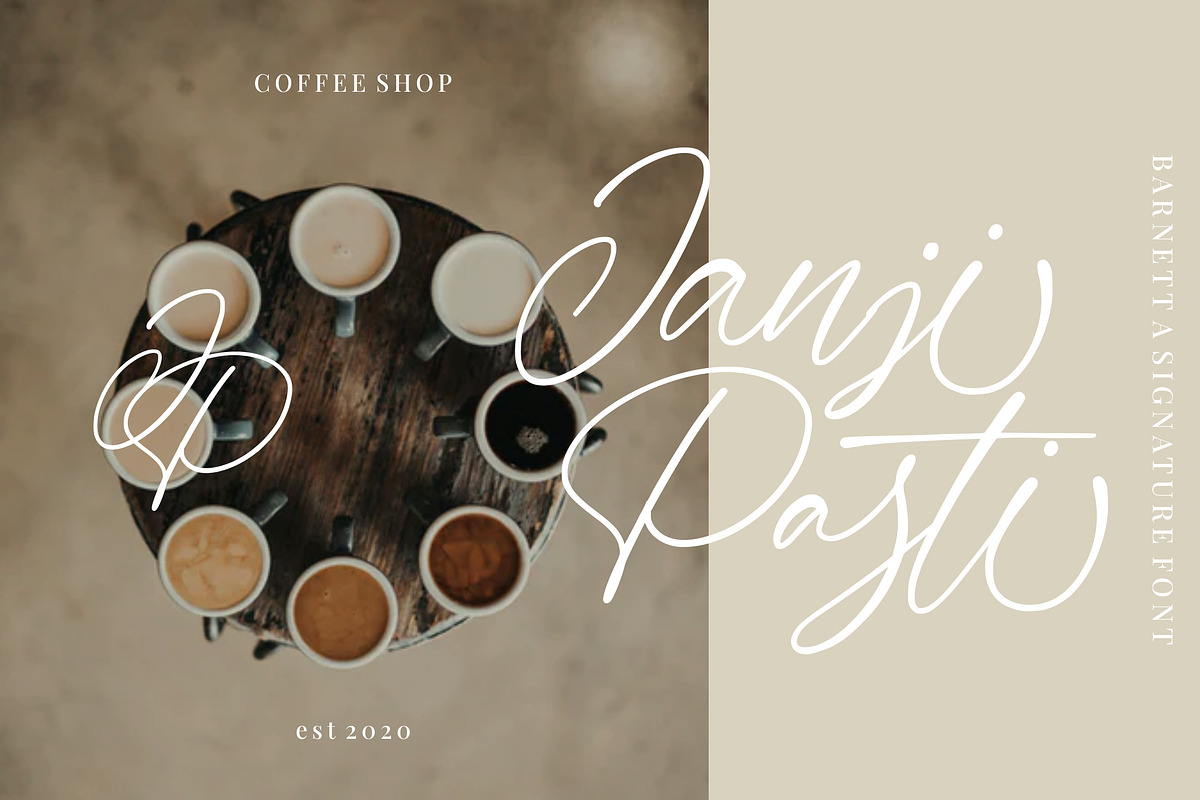 Barnett | New Signature Font preview 5