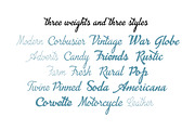 Advertising Script - 5 fonts, a Script Font by Zetafonts (Thumbnail 2 of 7)