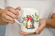 Watercolor Christmas Bells, a Seasonal Illustration by Vasmila (Thumbnail 4 of 7)