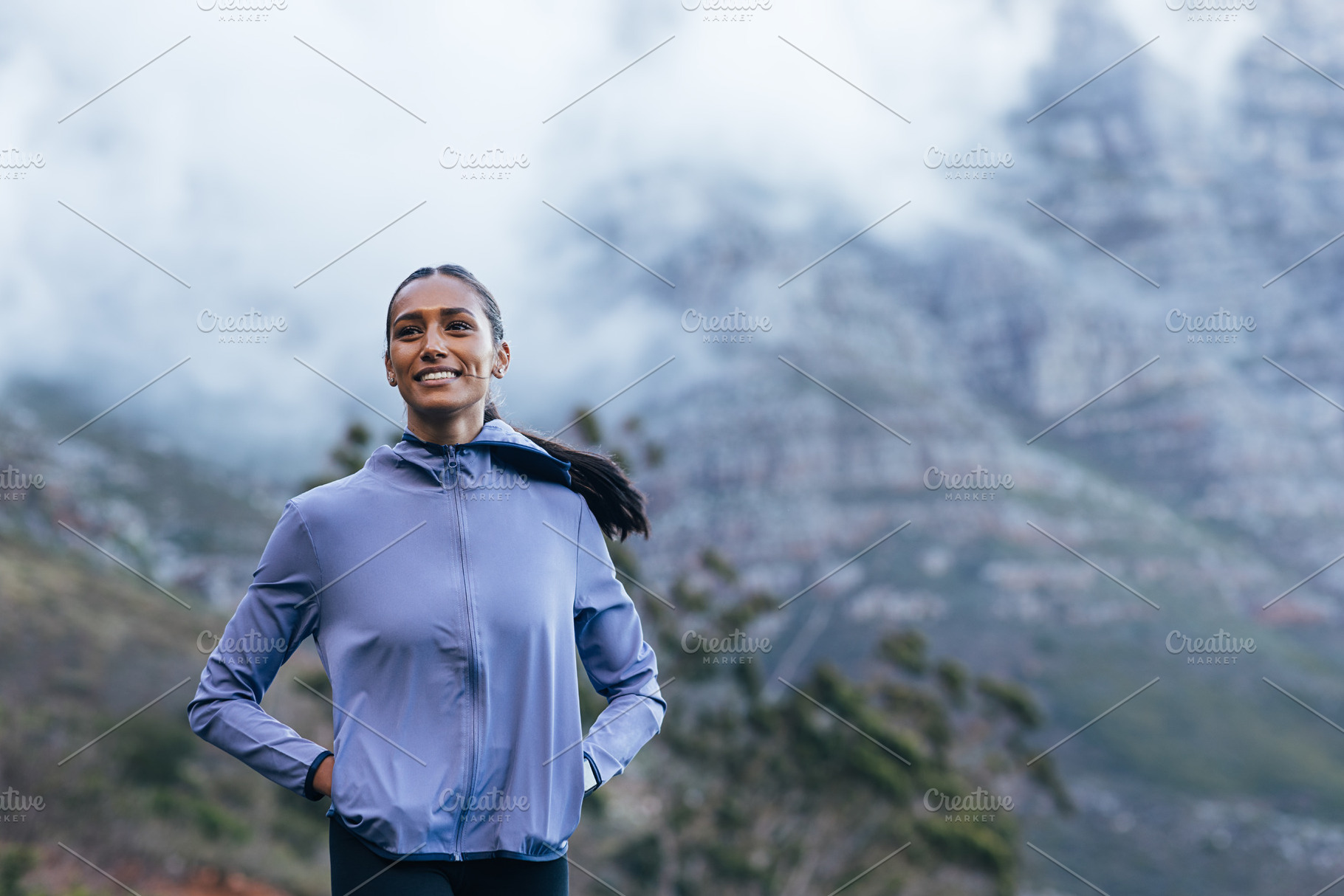 Portrait of a young smiling woman, a Sports & Recreation Photo by Artem Varnitsin