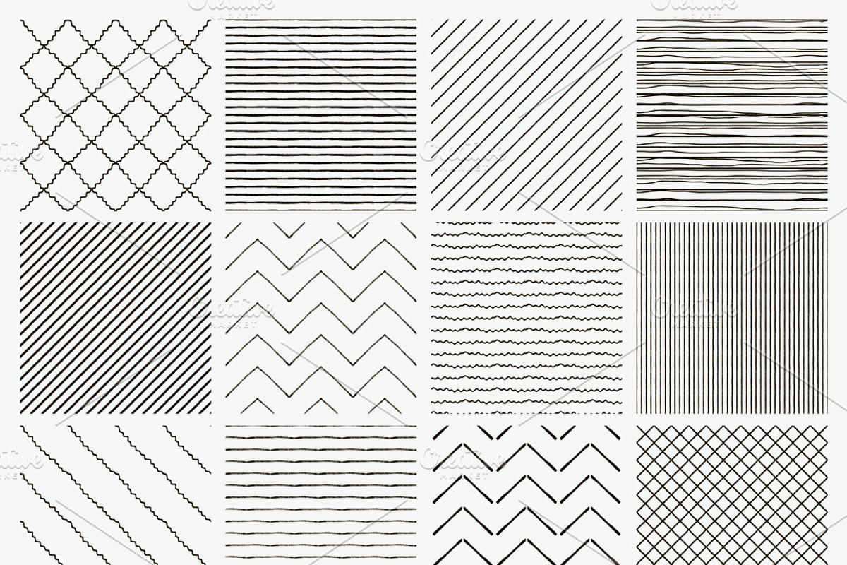 12 Seamless Textured Patterns, a Pattern Graphic by Olya Creative