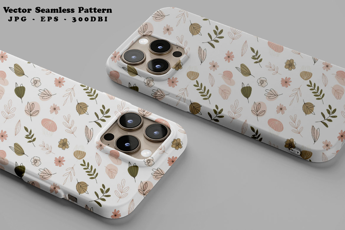 Minimal Florals Seamless Vector, a Pattern Graphic by one-touch (Photo 6 of 10)