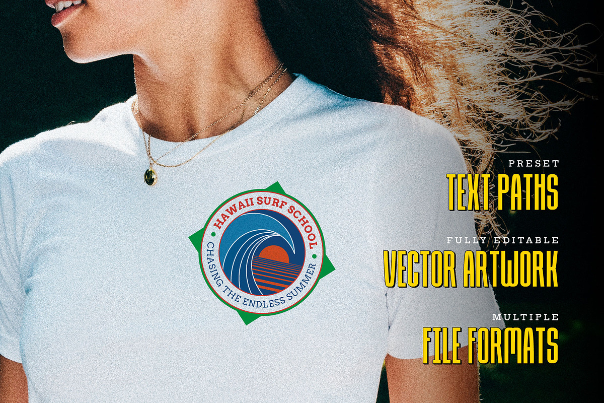 Surf Logos - Editable Vector Designs, a Branding & Logo Template by Wingsart Studio (Photo 7 of 8)