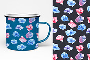 Watercolor set of Hydrangea, a Texture Graphic by Antikva17 (Thumbnail 4 of 4)