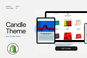 Shopify Candle Theme Light Blue