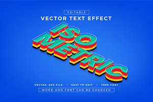 Isometric 3D Text Effect | Vector, a Layer Style Add-On by padilah_a