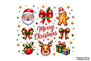 Merry Christmas PNG Sublimation, a Graphic by Clipart Bloom (Thumbnail 1 of 2)