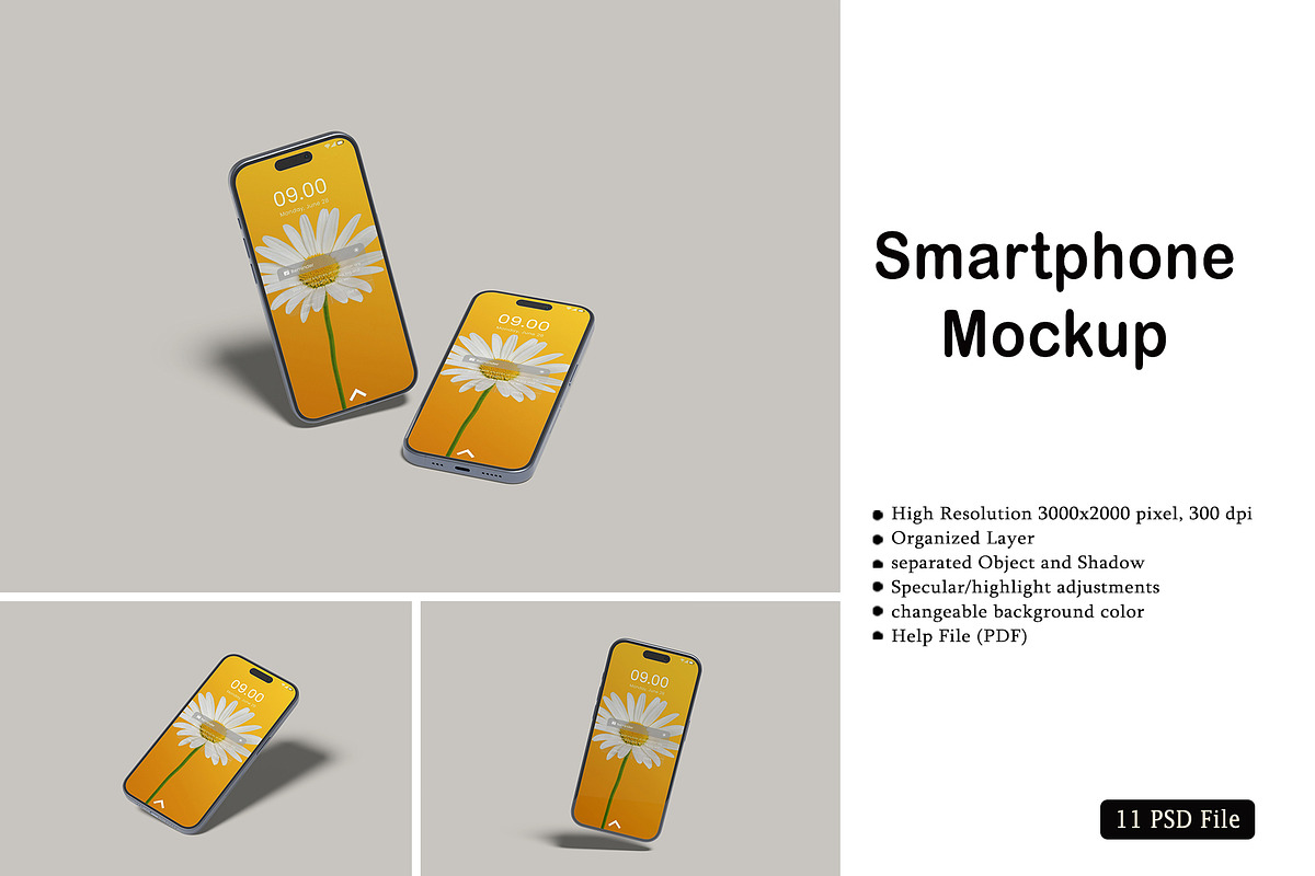 iPhone 16 Pro Max Mockup, an iPhone Mockup by rizalamora (Photo 1 of 12)