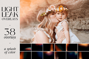 Light Leak Film Photography Overlays