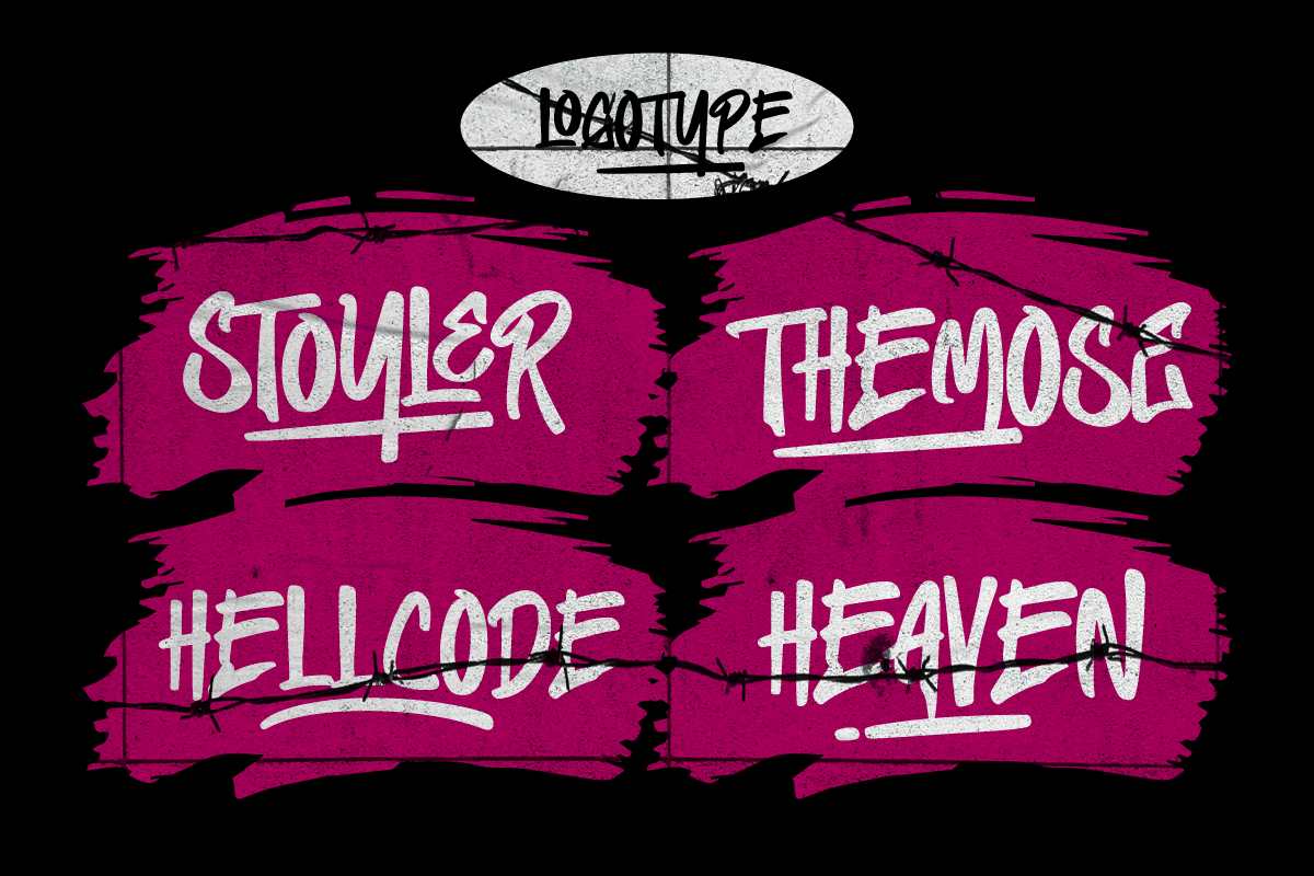 Heylabs Stroyed Graffiti Type Font, a Handwritten Font by Ronny Studio (Photo 7 of 9)