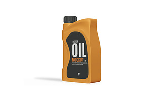 Motor Oil Bottle Mockup