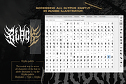 Magedon Death Metal Font, a Blackletter Font by Ronny Studio (Thumbnail 9 of 12)