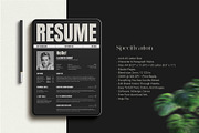 Resume - CV - Letter, a Resume Template by Cleffon_Graphic_Studio (Thumbnail 2 of 6)