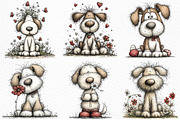 Whimsical Easter Dog Clipart, an Illustration by Craft Nest (Thumbnail 4 of 11)