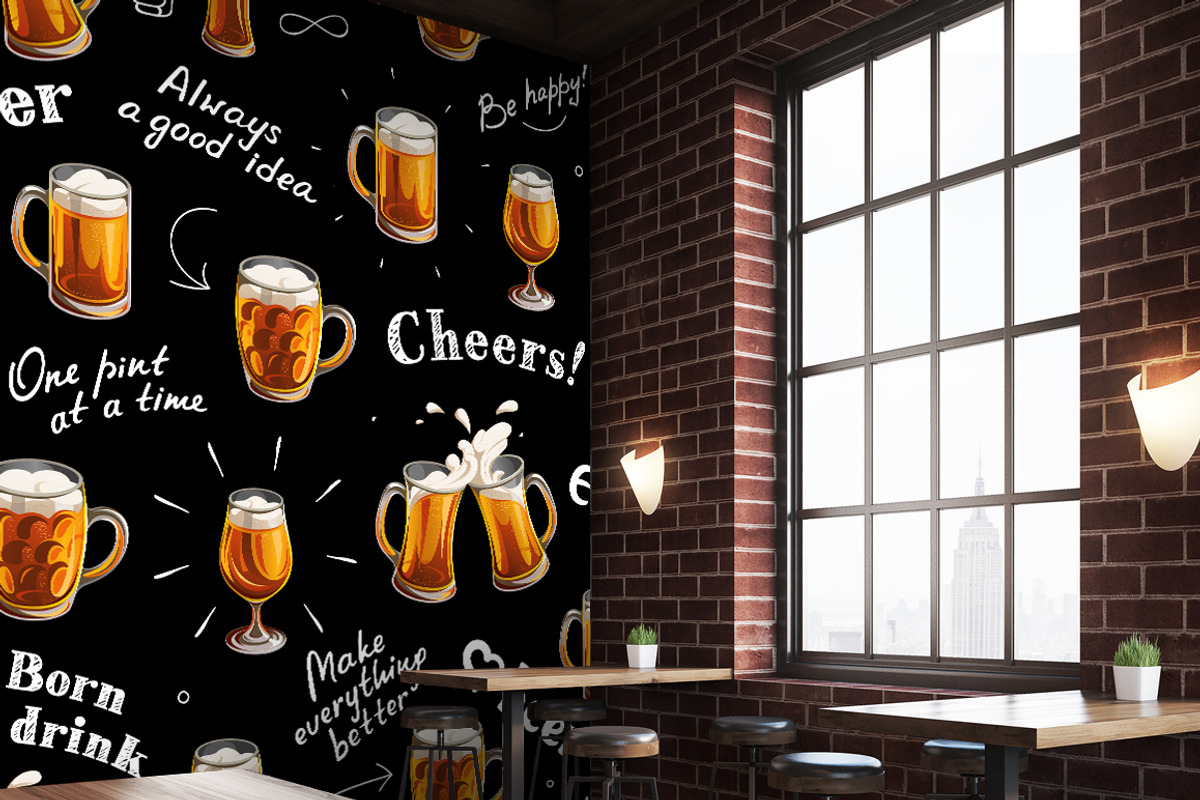 Beer. Patterns, a Background Graphic by Yulia Ogneva (Photo 3 of 4)