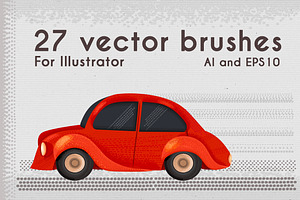 27 Vector brushes for Illustrator