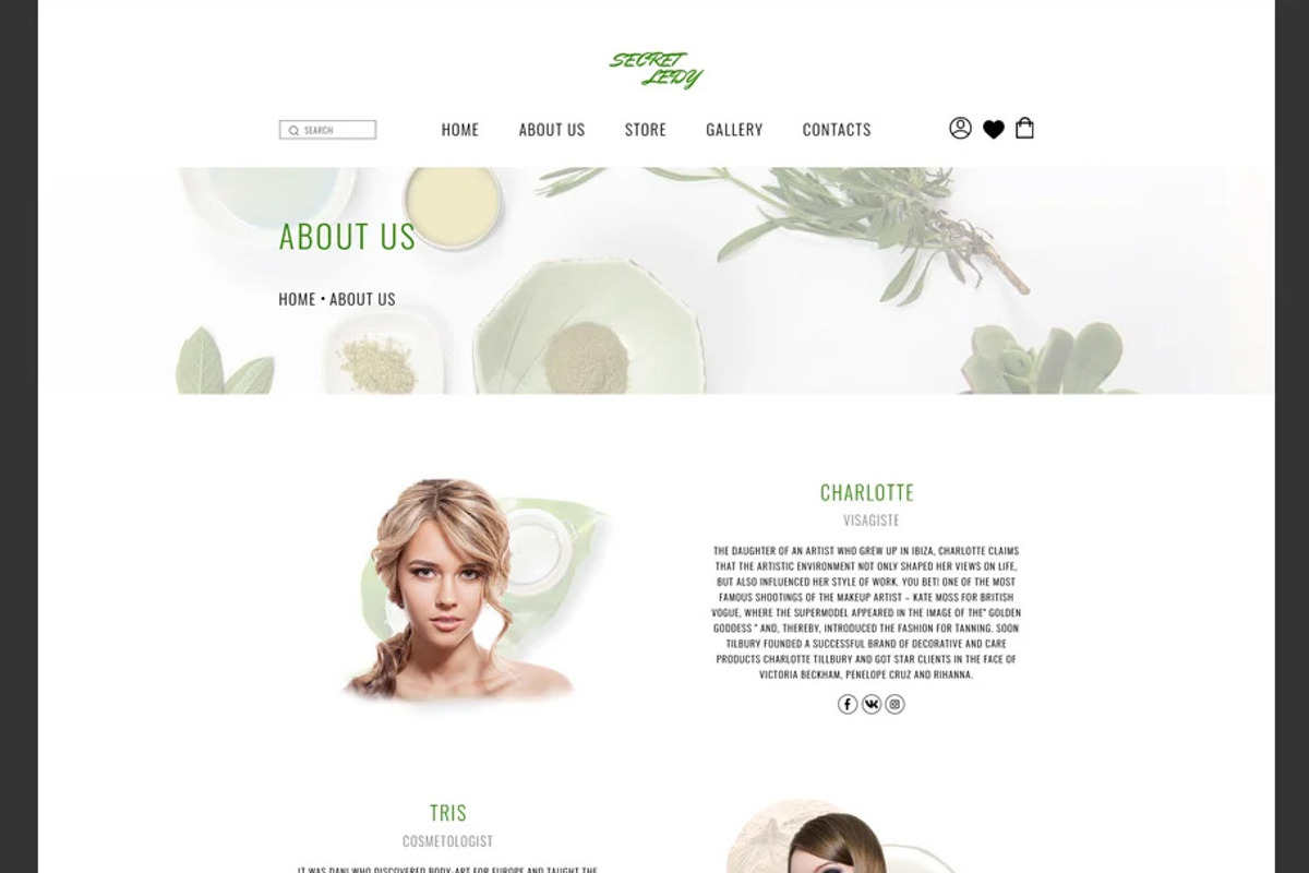 Beautikind - E-commerce PSD Template, a Landing Page Template by NetGon_Tech's Shop (Photo 3 of 6)