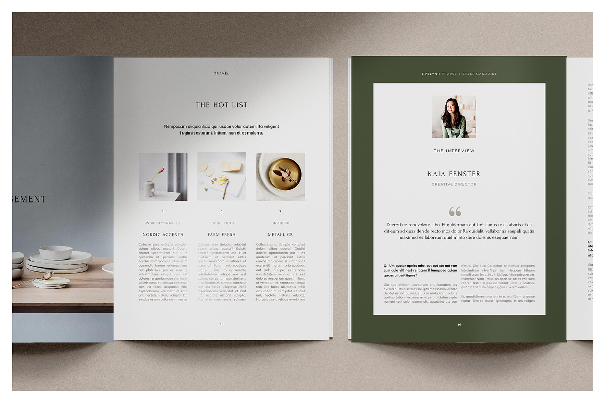 Evelyn | Magazine Template, a Magazine Template by Made for Creatives (Photo 5 of 7)