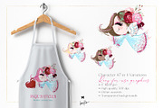 Valentine Cupid Angels Illustrations, a Seasonal Illustration by KaramfilaS (Thumbnail 7 of 11)