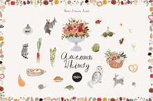 Autumn Whimsy — Hand-Drawn Icons by  in Graphics