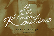 My Tender Routine Handwritten Script, a Script Font by Struvictory.art (Thumbnail 1 of 9)