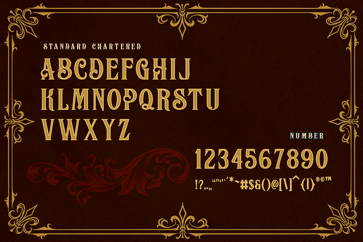 BASHOPE VINTAGE FONT, a Blackletter Font by dansdesign (Photo 2 of 7)