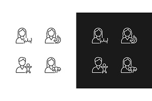 Mother and child health, an Outline Icon by IMG Visuals
