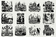 Skeleton Halloween SVG Graphics, a Seasonal Illustration by DENIDigitalArtSudio (Thumbnail 4 of 6)