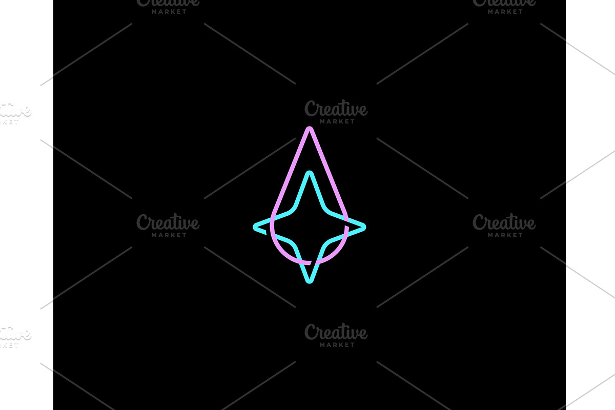 Abstract logo of overlapping drop, a Technology Illustration by Bureau