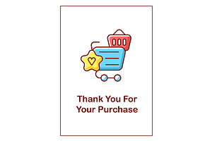 Thank you for purchase greeting card, a Flyer Template by IMG Visuals