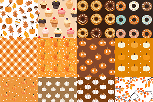 Thanksgiving Fall Digital Paper