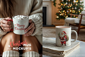 Christmas Mug Mockups