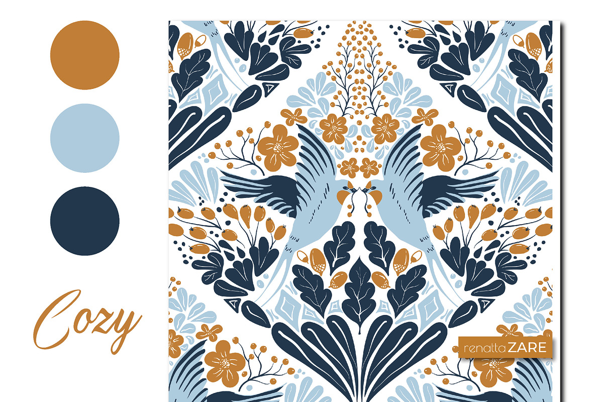 SWALLOW pattern collection, a Pattern Graphic by RenattaZare (Photo 2 of 17)