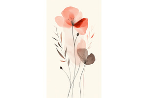 Soft-hued flowers bloom gently, an Illustration by Beautiful things