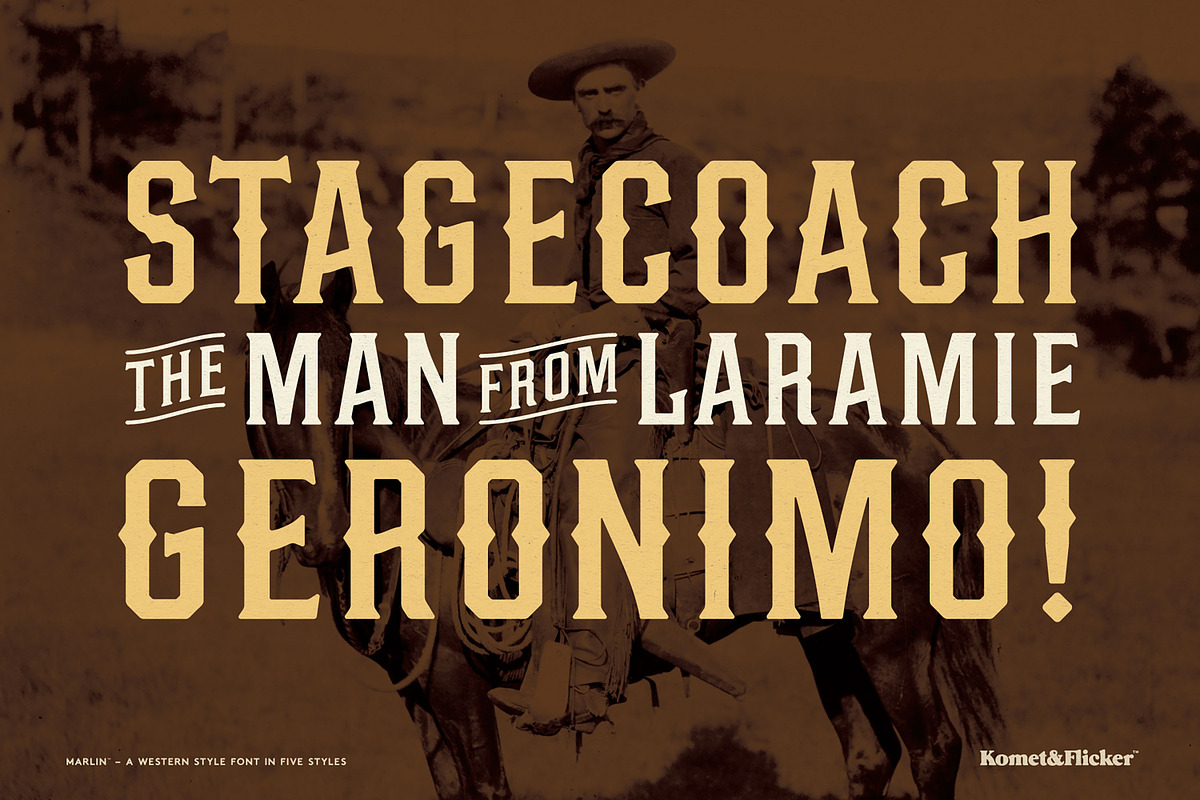 MARLIN - A Western Style Font, a Serif Font by Komet & Flicker (Photo 4 of 15)